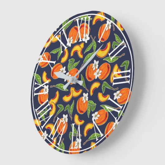 Vette perziken en perzikenbloem grote klok (Hoek)