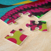 Vette Pop Art-Afrikaans-Amerikaanse vrouw met een  Legpuzzel (Zijkant)