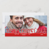 Vette prettekst voor prettige feestdagen met famil feestdagenkaart (Voorkant)