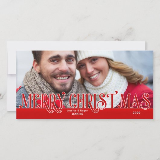 Vette prettekst voor prettige feestdagen met famil feestdagenkaart (Voorkant)