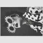 Vette Punk Rock Star Spiked Zonnebril Decoupage Tissuepapier (Voorkant)