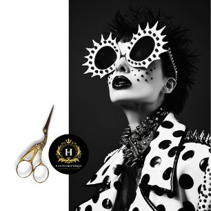 Vette Punk Rock Star Spiked Zonnebril Decoupage Tissuepapier