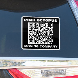 Vette QR-code waterdichte auto in effen kleur Sticker
