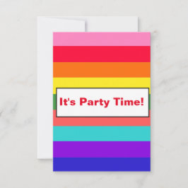 Vette regenboogstrips kaart