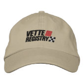 Vette Registry Logo Embroidered Light Hat Geborduurde Pet (Voorkant)