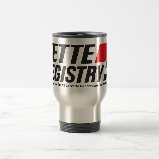 Vette Registry Logo Mug Reisbeker (Center)
