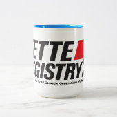 Vette Registry Two-Tone 15oz keramische mok (Center)
