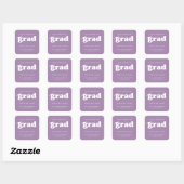 VETTE RETRO HATS AFGELOPEN MET DE AFSCHOLING STICK VIERKANTE STICKER (Vel)