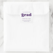 VETTE RETRO HATS AFGELOPEN MET DE GRAD AFSCHOLINGS VIERKANTE STICKER (Tas)