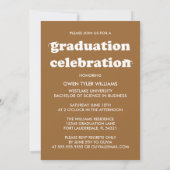 VETTE RETRO PETTEN UIT NAAR HET AFSTUDEERDER FOTO  KAART (Achterkant)