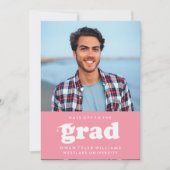 VETTE RETRO PETTEN UIT NAAR HET AFSTUDEERDER FOTO  KAART (Voorkant)