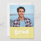 VETTE RETRO PETTEN UIT NAAR HET AFSTUDEERDER FOTO  KAART (Voorkant)