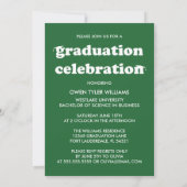 VETTE RETRO PETTEN UIT NAAR HET AFSTUDEERDER FOTO  KAART (Achterkant)