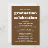 VETTE RETRO PETTEN UIT NAAR HET AFSTUDEERDER FOTO KAART (Achterkant)