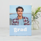 VETTE RETRO PETTEN UIT NAAR HET AFSTUDEERDER FOTO  KAART (Staand voorkant)