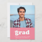 VETTE RETRO PETTEN UIT NAAR HET AFSTUDEERDER FOTO  KAART (Voorkant)