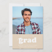 VETTE RETRO PETTEN UIT NAAR HET AFSTUDEERDER FOTO  KAART (Voorkant)