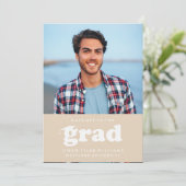 VETTE RETRO PETTEN UIT NAAR HET AFSTUDEERDER FOTO  KAART (Staand voorkant)