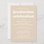 VETTE RETRO PETTEN UIT NAAR HET AFSTUDEERDER FOTO  KAART (Achterkant)