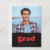 VETTE RETRO PETTEN UIT NAAR HET AFSTUDEERDER FOTO  KAART (Voorkant)