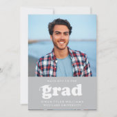 VETTE RETRO PETTEN UIT NAAR HET AFSTUDEERDER FOTO  KAART (Voorkant)