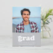 VETTE RETRO PETTEN UIT NAAR HET AFSTUDEERDER FOTO  KAART (Staand voorkant)