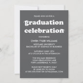 VETTE RETRO PETTEN UIT NAAR HET AFSTUDEERDER FOTO  KAART (Achterkant)