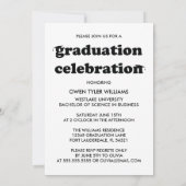 VETTE RETRO PETTEN UIT NAAR HET AFSTUDEERDER FOTO  KAART (Achterkant)