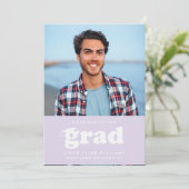 VETTE RETRO PETTEN UIT NAAR HET AFSTUDEERDER FOTO  KAART (Staand voorkant)