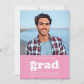 VETTE RETRO PETTEN UIT NAAR HET AFSTUDEERDER FOTO  KAART (Voorkant)