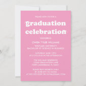 VETTE RETRO PETTEN UIT NAAR HET AFSTUDEERDER FOTO  KAART (Achterkant)