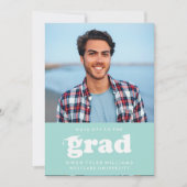 VETTE RETRO PETTEN UIT NAAR HET AFSTUDEERDER FOTO  KAART (Voorkant)