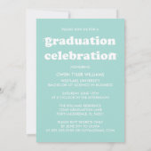 VETTE RETRO PETTEN UIT NAAR HET AFSTUDEERDER FOTO  KAART (Achterkant)