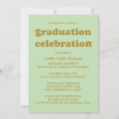 VETTE RETRO PETTEN UIT NAAR HET AFSTUDEERDER FOTO KAART (Achterkant)