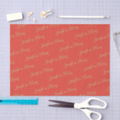 Vette rijke klaproodrode en zachte salie script br tissuepapier (Craft)