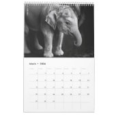 Vette rode Floral Kalender (Mar 2026)