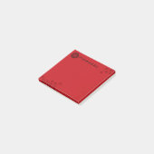 Vette rode Floral Post-it® Notes (Schuin)