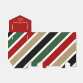 Vette rode groene strepen met moderne kerst bedankdoosjes (Uitgevouwen)