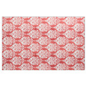 Vette rode rode witte vodderikribpatronen stof (Fat Quarter)