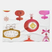 Vette rode waterclor theedoek (Horizontaal)