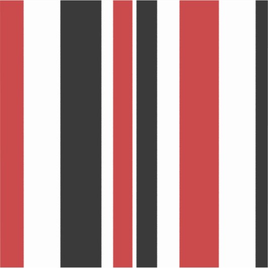 Vette rode zwarte strepen, vinylsticker met aangep sticker (Voorkant)