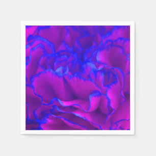 Vette roze Fuschia en blauwe anjer ventilator Servetten