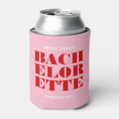 Vette Roze & Rode Meidenavakantie Blikjeskoeler (Blikje Voorkant)