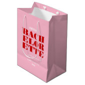 Vette Roze & Rode Meidenavakantie Medium Cadeauzakje (Voorkant Gekanteld)