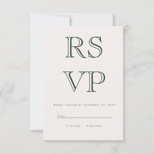 Vette RSVP-kaart RSVP Kaartje (Voorkant)
