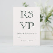 Vette RSVP-kaart RSVP Kaartje (Staand voorkant)