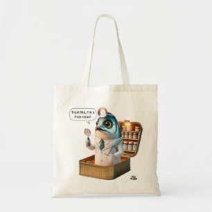Vette Sardine Vis-icus Medische Cartoon Tote Bag