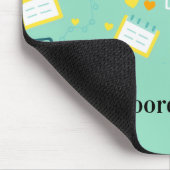 Vette script Admin-dag Hart-pictogram Viering Muismat (Hoek)