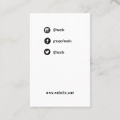 Vette Sjabloon sociale mediakaart - Visitekaartje (Achterkant)