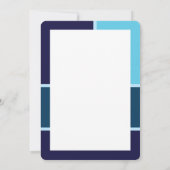 Vette ster van David Bar Mitswa Dank u Bedankkaart (Achterkant)